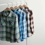 Фланелевая рубашка с длинным рукавом для мальчиков 8-20 лет, regular & husky Sonoma Goods For Life, Navy Brown Plaid - фото 2
