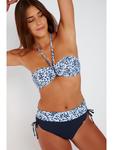 Верх бикини Hinoki Livia Monte-Carlo, синий/белый - фото