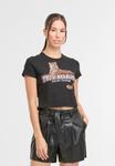 Футболка True Religion CRYSTAL LEOPARD TEE, Black - фото 5