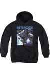 Молодежная толстовка Atari 2600 Asteroids с капюшоном Gildan, черный - фото