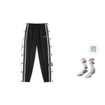 Повседневные брюки унисекс VEIDOORN, графитово-черные + носки*1 - фото