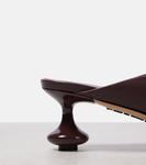 Игрушечные 45 leather mules Loewe, Burgundy - фото 5