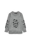 Джемпер Vero Moda Curve VMCJUTA , Medium Grey Melange/Dark Grey - фото 4
