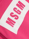MSGM Kids толстовка с логотипом, розовый - фото 3