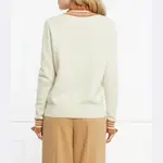 Шерстяной свитер свободного кроя Silvian Heach, бежевый - фото 3