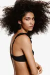 Лиф бикини без подкладок H&M, черный - фото 3