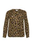 Блуза Kaffe Curve PRINTED, Brown Leopard Print/Brown - фото 5