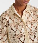 Кружевная рубашка Frame, экрю - фото 4