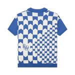 Поло Rhude Rhacing Checkered Knit 'Ivory/Blue', белый - фото 2