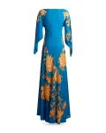 Пляжное платье макси с цветочным принтом Etro, синий - фото 2