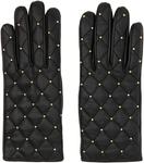 Черные перчатки с шипами Ernest W. Baker - фото
