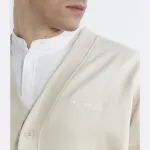 Кардиган свободного кроя Tommy Hilfiger, бежевый - фото 3