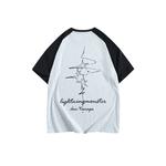 Футболка унисекс LIGHTNING MONSTER, розово-черная - фото 5