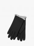 Isotoner женские термоперчатки SmarTouch с меховыми манжетами totes, Black - фото