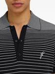 Ferragamo рубашка поло в полоску, черный - фото 5
