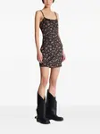 Платье мини с принтом Crush Balmain, черный - фото 3