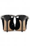 Эксклюзивные черные бинты Ssense 100 mules Jimmy Choo, черный - фото 2