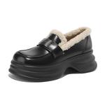 Женские лоферы JOSINY черные/экрю, цвет экрю (стандартная колодка) - фото 6