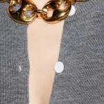 Свитер женский Gucci на пуговицах, серый - фото 6