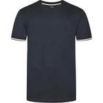 Футболка Boss Stripe Trim Crewneck HUGO BOSS, синий - фото