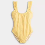 Женский купальник с рюшами Draper James, синий - фото 4