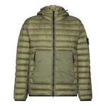 Куртка real down jacket 'olive' Stone Island, зеленый - фото