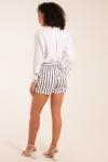 Полосатые шорты с поясом Blue Vanilla, белый - фото 2