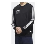 Толстовка adidas neo Side Stripe Sports Pullover Black, черный - фото