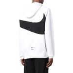 Толстовка Men's Nike Large Logo Printing Drawstring Hooded Pullover Long Sleeves White, белый - фото 3