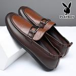 Лоферы мужские черно-коричневые Playboy - фото 7