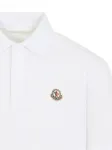 Поло с нашивкой MONCLER, белый - фото 4