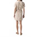 Полузастегивающееся платье-рубашка из льна Lilla P, Flax - фото 3