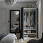 Гардероб PAX/FLISBERGET IKEA, 100x60x201 см, белый/антрацит - фото 2