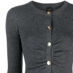 Кардиган с плиссированными деталями PINKO, темно-серый - фото 7