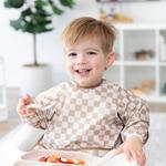 Боди с длинными рукавами Neutral check Bumkins - фото 2