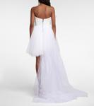 Мини-платье Evermore без бретелек из тюля Maticevski, белый - фото 3