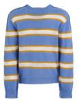 Полосатый свитер Marni, синий - фото
