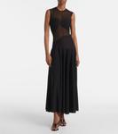 Платье макси со вставками Alaïa, Noir Alaia - фото 2