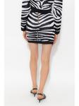 Balmain юбка с принтом зебры, черный - фото 4