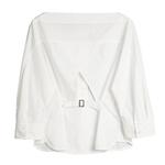 ELLE Рубашка Women's White Boat neck Moderate - фото 3