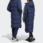 Пуховик Adidas 3St Long Coat, синий - фото 6