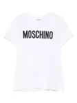 Футболка с логотипом Moschino Kids, белый - фото