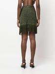 Gcds юбка с бахромой, зеленый - фото 4