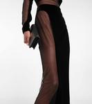 Платье с бархатными вставками Tom Ford, Black - фото 5