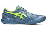 Кроссовки gel resolution 9 'steel blue hazard green' Asics, синий - фото 2