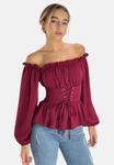 Блуза Elara Blouse, Rot/Dark Red - фото