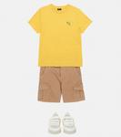 Хлопковые шорты-карго Il Gufo, Brown Beige - фото 2