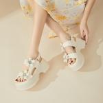 Пляжные сандалии женские Daphne, бежевый - фото 9