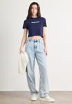 Футболка Calvin Klein Jeans LOGO CROPPED TEE, Maritime Blue/Dark Blue - фото 2