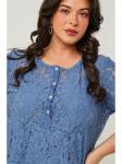Блузка Curvy Lady, синий - фото 3